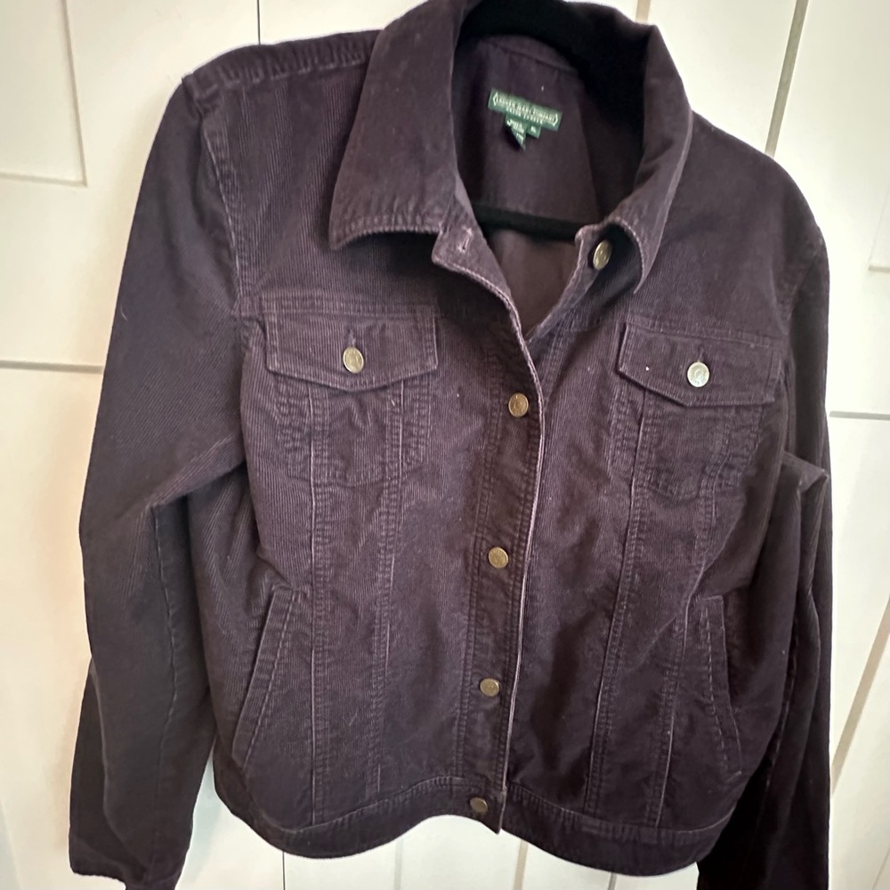 Ralph Lauren Corduroy Jean Jacket - Dark Plum